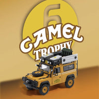 Almost Real ARbox 1:64 Diecast Model Car LAND ROVER 90"CAMEL TROPHY" BORNEO-1985 (with accessory kit)
